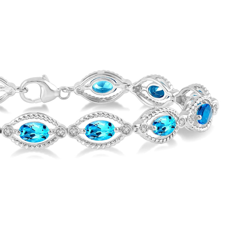 925 Sterling Silver Mystic Topaz Bracelet, Handmade Jewelry, Gemstone  Birthstone Bracelet, Gift For Women – SilverJewelryZone