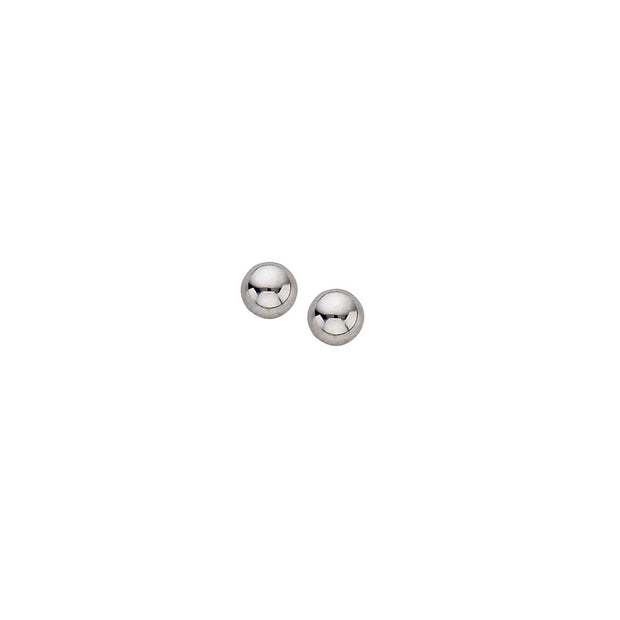 White Gold 4mm Ball Stud Earrings Bichsel Jewelry Sedalia, MO