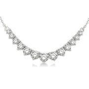 Graduated Diamond Crescent Pendant