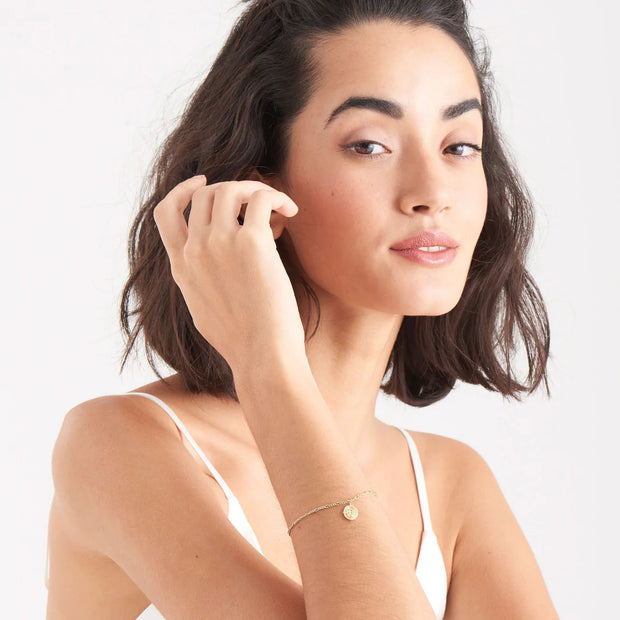 Ania Haie Gold Medallion Bracelet
