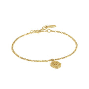 Ania Haie Gold Medallion Bracelet