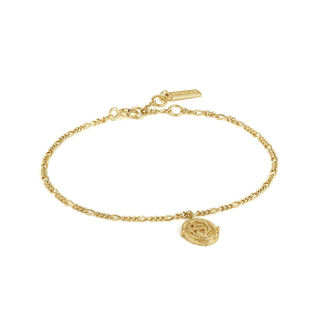 Ania Haie Gold Medallion Bracelet