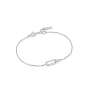 Ania Haie Sterling Silver Glam Interlock Bracelet with CZ Stones. Bichsel Jewelry in Sedalia, MO. Shop online or in-store today!