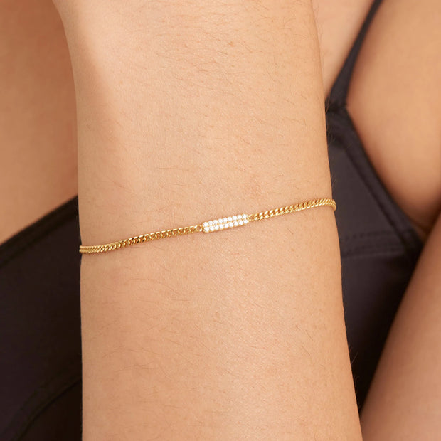Ania Haie Gold Glam Bar Bracelet. 14K Yellow Gold Plated on 925 Sterling Silver. Bichsel Jewelry in Sedalia, MO. Shop styles online or in-store today!