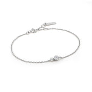Ania Haie Silver Orb Sparkle Chain Bracelet