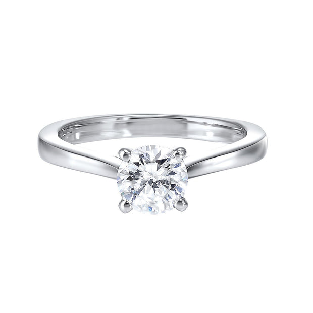 White Gold 0.35ct Round Solitaire Engagement Ring