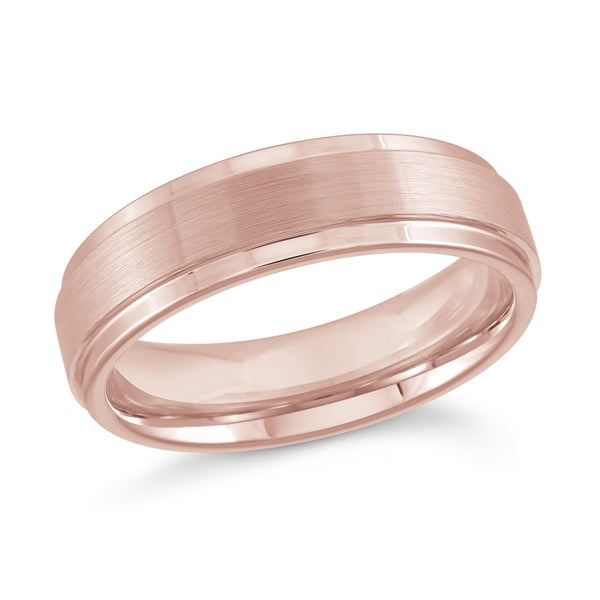 Rose Gold Tungsten Wedding Band