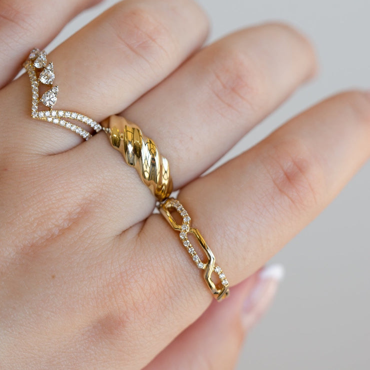 Gold diamond rings at Bichsel Jewelry in Sedalia, MO