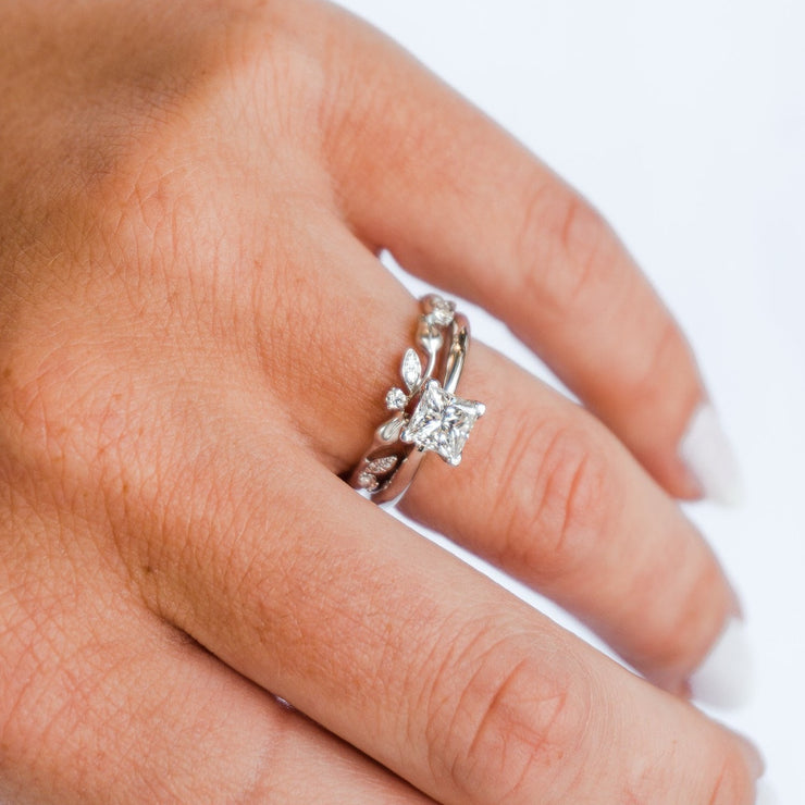 14K White Gold 0.50ct Princess Cut Solitaire Diamond Engagement Ring. Bichsel Jewelry in Sedalia, MO. Shop online or in-store to find the perfect style!