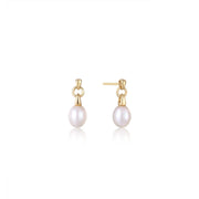 Ania Haie Gold Pearl Drop Earrings, 925 Sterling Silver with 14K Yellow Gold Plating. Bichsel Jewelry in Sedalia, MO. Shop styles online or in-store today!