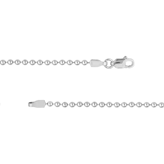 White Gold Ball Necklace in Sedalia, MO at Bichsel Jewelry