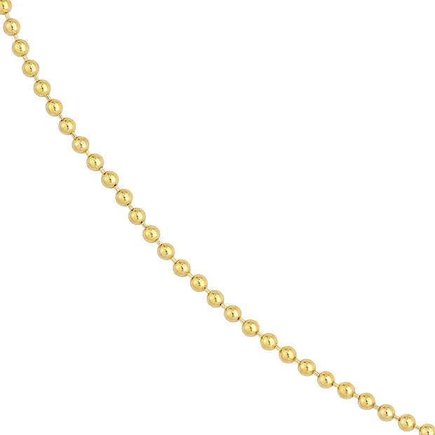 Yellow gold ball necklace in Sedalia, MO at Bichsel Jewelry