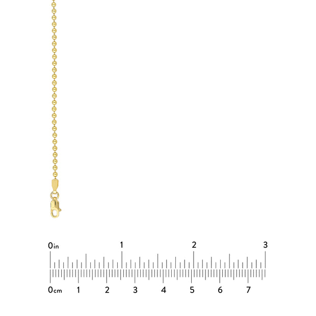 Yellow gold ball necklace in Sedalia, MO at Bichsel Jewelry