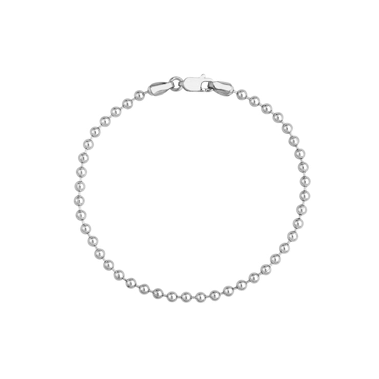 White gold beaded ball bracelet at Bichsel Jewelry in Sedalia, MO