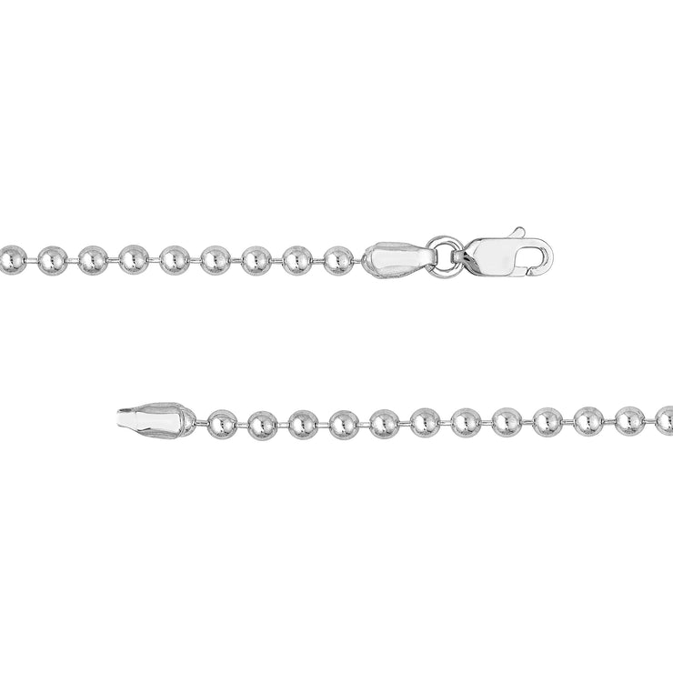 White gold beaded ball bracelet at Bichsel Jewelry in Sedalia, MO