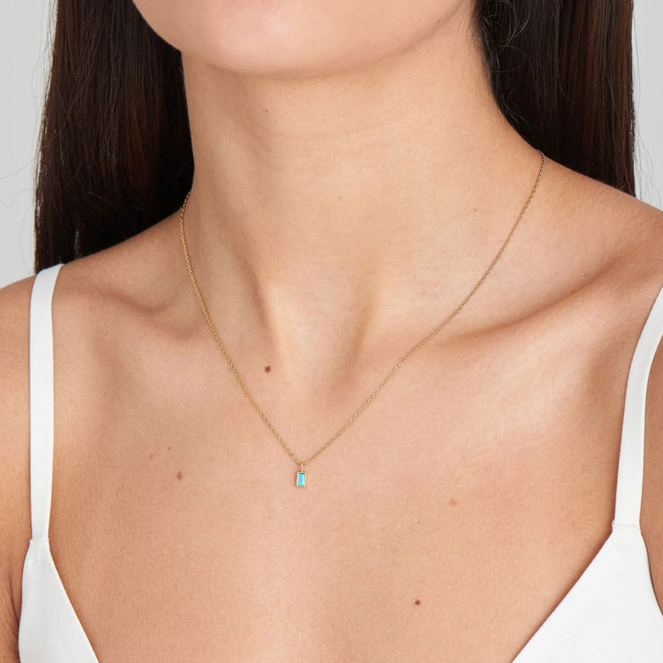 Ania Haie Gold Turquoise Drop Necklace