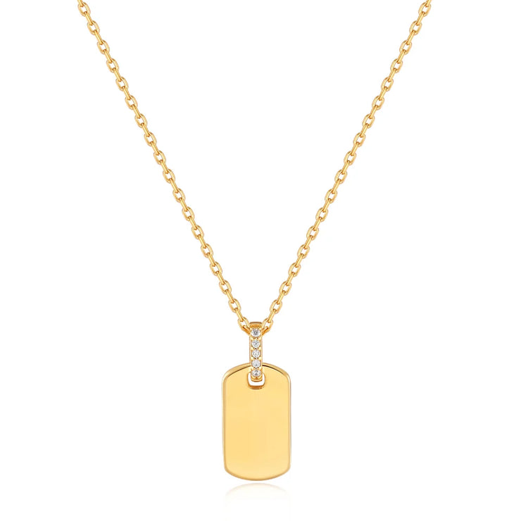 Ania Haie Glam Tag Pendant Necklace
