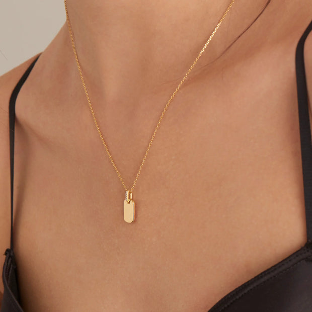 Ania Haie Glam Tag Pendant Necklace