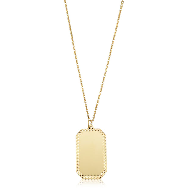 14K Yellow Gold Tag Pendant in Sedalia MO at Bichsel Jewelry