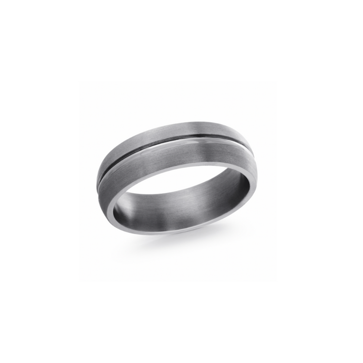 7mm Grey Satin Finish Tantalum Band