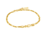 Ania Haie Gold Figaro Chain Bracelet