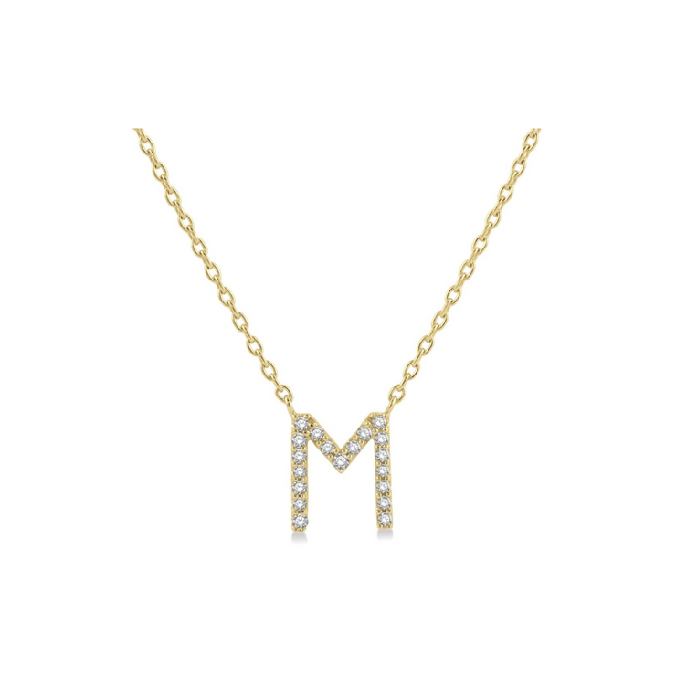 Diamond Initial Necklace