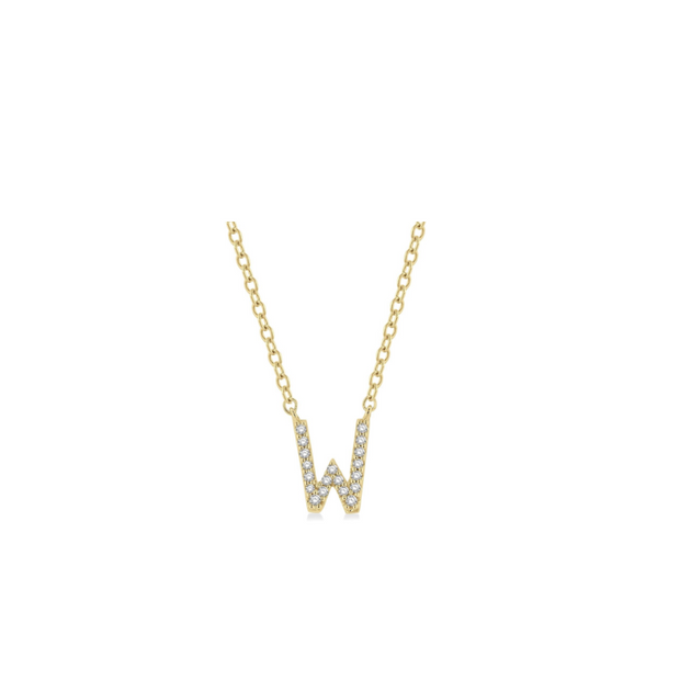 Diamond Initial Necklace