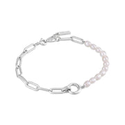  Ania Haie 925 Sterling Silver Pearl Chunky Link Chain Bracelet. Bichsel Jewelry in Sedalia, MO. Shop online or in-store to find the perfect style today!