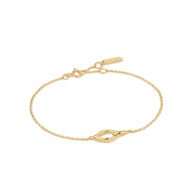 Ania Haie Gold Wave Link Bracelet, 14K yellow gold plated on sterling silver. Bichsel Jewelry in Sedalia, MO. Shop online or in-store today!