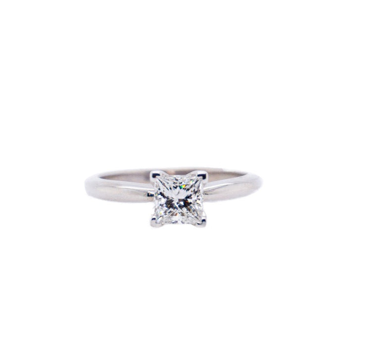 14K White Gold 0.50ct Princess Cut Solitaire Diamond Engagement Ring. Bichsel Jewelry in Sedalia, MO. Shop online or in-store to find the perfect style!