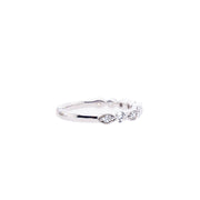 14K White Gold Diamond Round and Marquise Shape Band  Sedalia MO Bichsel Jewelry