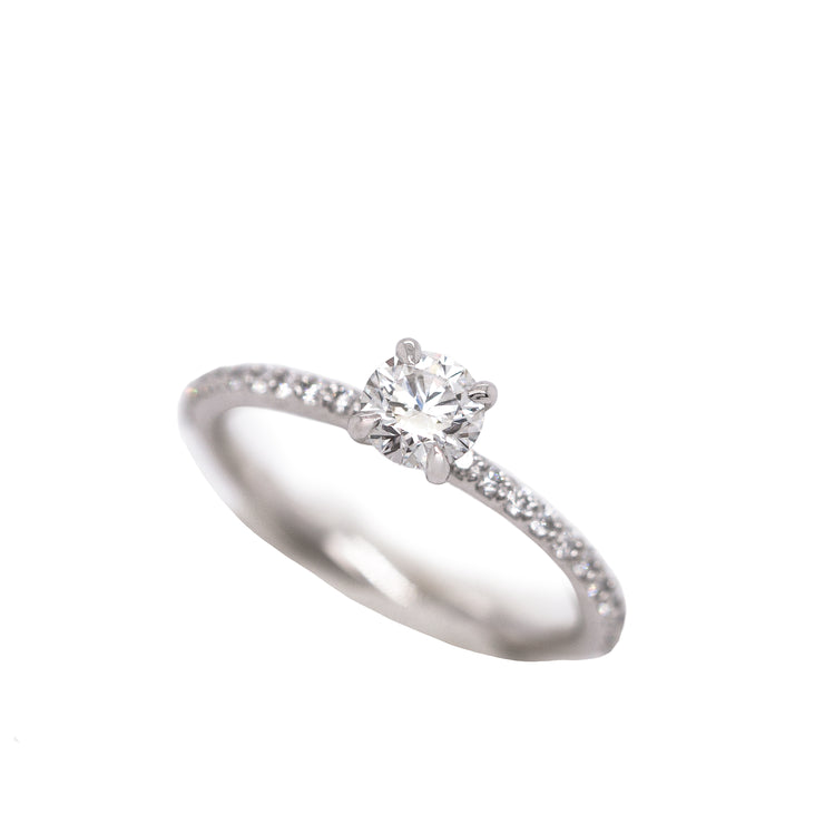 White Gold Round Diamond Engagement Ring in Sedalia, MO at Bichsel Jewelry