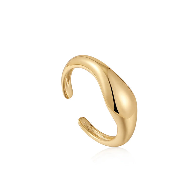 Ania Haie Gold Wave Adjustable Ring